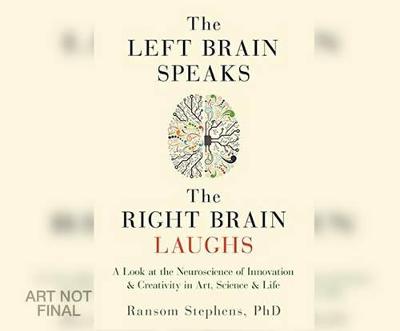 Book cover for Left Brain Speaks and the Right Brain Laughs