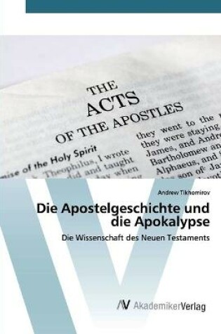 Cover of Die Apostelgeschichte und die Apokalypse