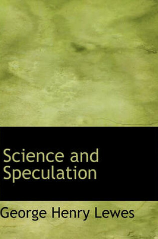 Cover of Science and Speculation