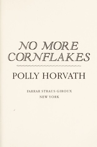 Cover of No More Cornflakes