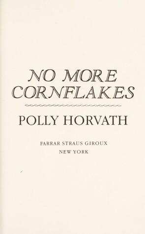 Book cover for No More Cornflakes