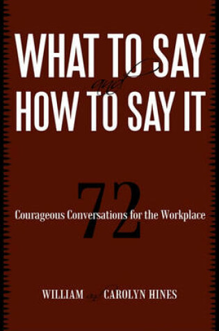 Cover of What to Say and How to Say It