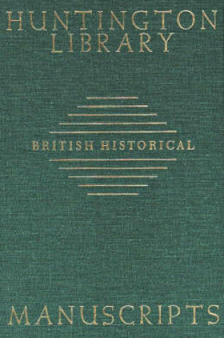 Cover of Guide to British Historical Manuscripts in the Huntington Library