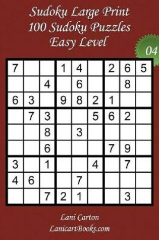 Cover of Sudoku Large Print - Easy Level - N°4