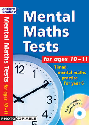 Book cover for Mental Maths Tests for ages 10-11