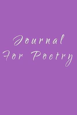 Book cover for Journal For Poetry