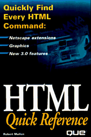 Cover of HTML Quick Reference