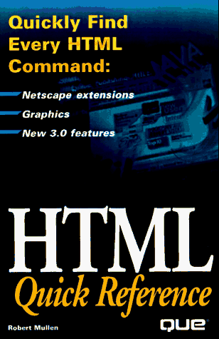 Book cover for HTML Quick Reference