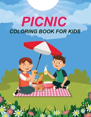 Book cover for Picnic Coloring Book For Kids