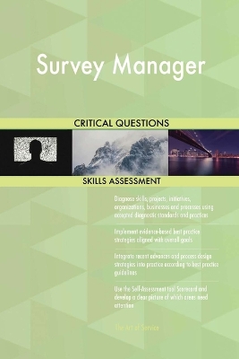 Book cover for Survey Manager Critical Questions Skills Assessment