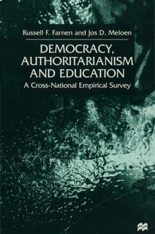 Cover of Democracy, Authoritarianism and Education