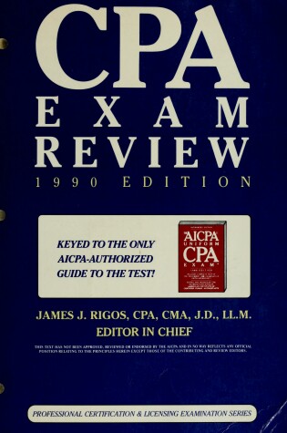 Cover of Cpa Exam Review 1990