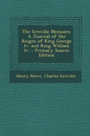 Cover of The Greville Memoirs