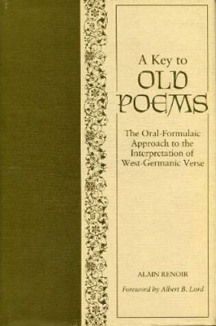 Cover of A Key to Old Poems