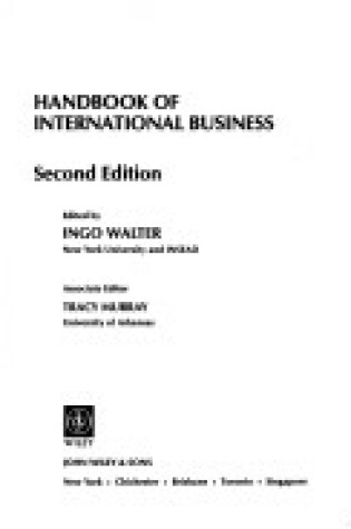 Cover of Handbook of International Business