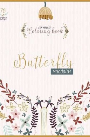 Cover of Butterfly mandalas coloring book