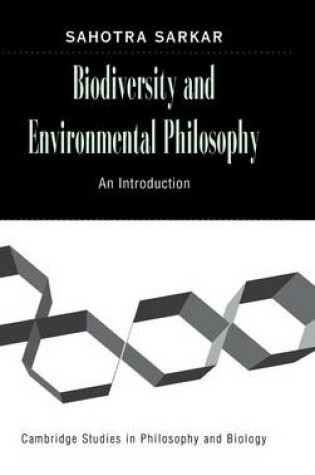 Cover of Biodiversity and Environmental Philosophy