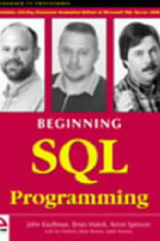 Cover of Beginning SQL Programming
