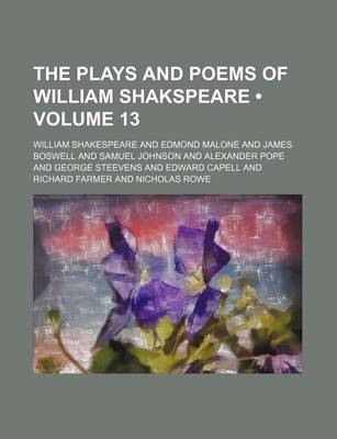 Book cover for The Plays and Poems of William Shakspeare (Volume 13)