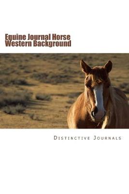 Book cover for Equine Journal Horse Western Background