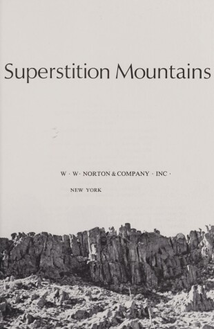 Book cover for The Treasure of the Superstition Mountains