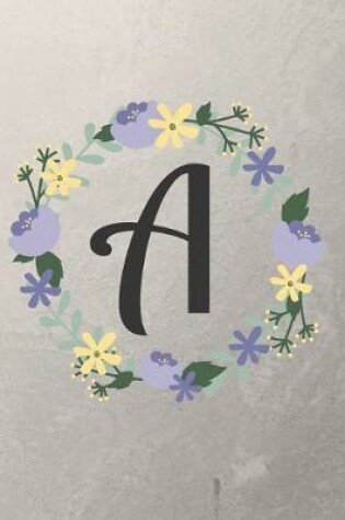 Cover of Letter "A" Monogrammed Journal