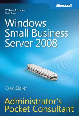 Book cover for Windows Small Business Server 2008 Administrator's Pocket Consultant