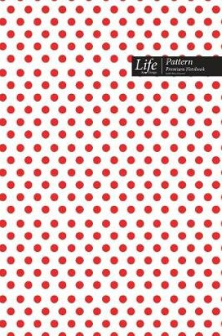 Cover of Dots Pattern Composition Notebook, Dotted Lines, Wide Ruled Medium Size 6 x 9 Inch (A5), 144 Sheets Red Cover