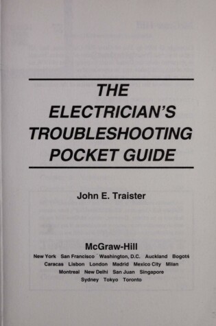 Cover of The Electrician's Troubleshooting Pocket Guide