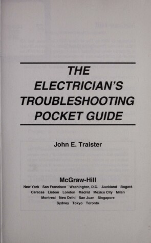 Book cover for The Electrician's Troubleshooting Pocket Guide