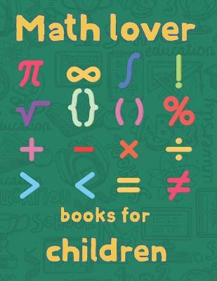 Book cover for Math lover books for children