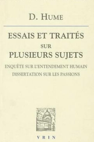 Cover of Essais Et Traites Sur Plusieurs Sujets III