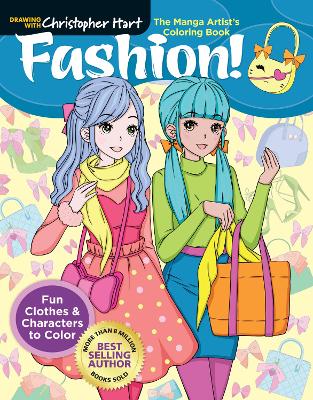 Book cover for The Manga Artist's Coloring Book: Fashion!