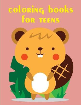 Book cover for coloring books for teens