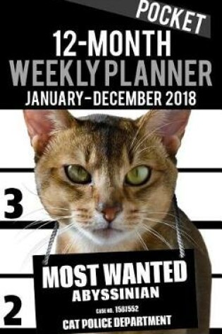 Cover of 2018 Pocket Weekly Planner - Most Wanted Abyssinian