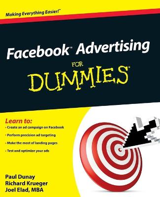 Book cover for Facebook Advertising For Dummies