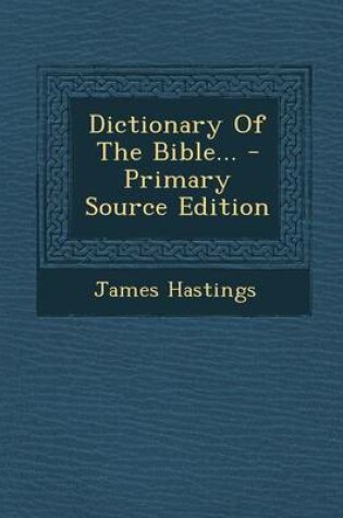 Cover of Dictionary of the Bible...