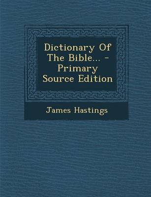 Book cover for Dictionary of the Bible...