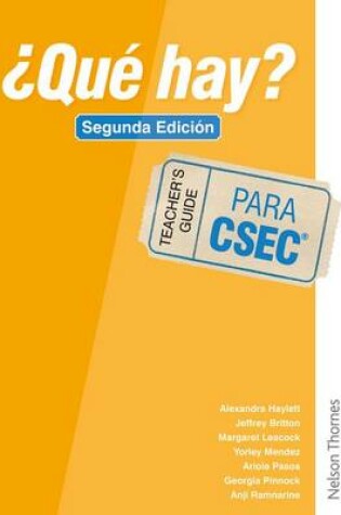 Cover of ¿Qué Hay? Teacher's Guide CSEC®