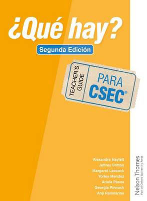 Book cover for ¿Qué Hay? Teacher's Guide CSEC®