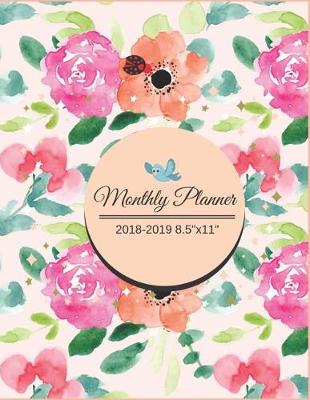 Book cover for Monthly Planner 2018 to 19