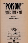 Book cover for Poison!said Cat#3