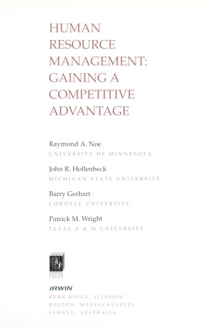 Cover of Human Res Mgmt