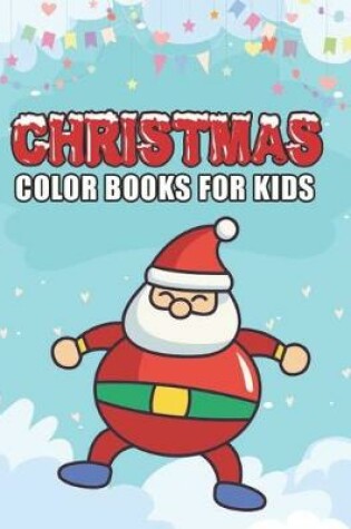 Cover of christmas color books for kids