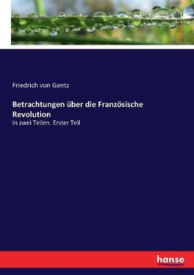 Book cover for Betrachtungen über die Französische Revolution