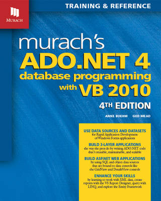 Book cover for Murach's ADO.NET 4 Database Programming with VB