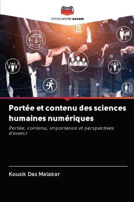 Book cover for Portée et contenu des sciences humaines numériques