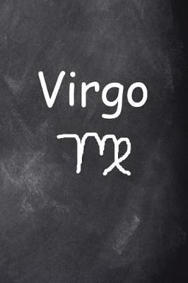 Book cover for Virgo Symbol Zodiac Sign Horoscope Journal Chalkboard