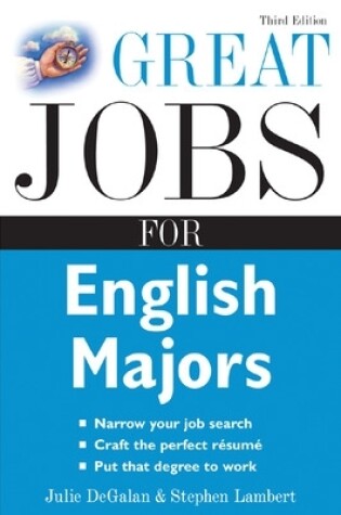 Cover of Great Jobs for English Majors, 3rd Ed.