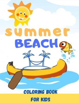 Cover of summer Beach coloring book for kids